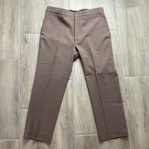 Edwards Garment Men's Black Flat Front Dress Pants 40x30